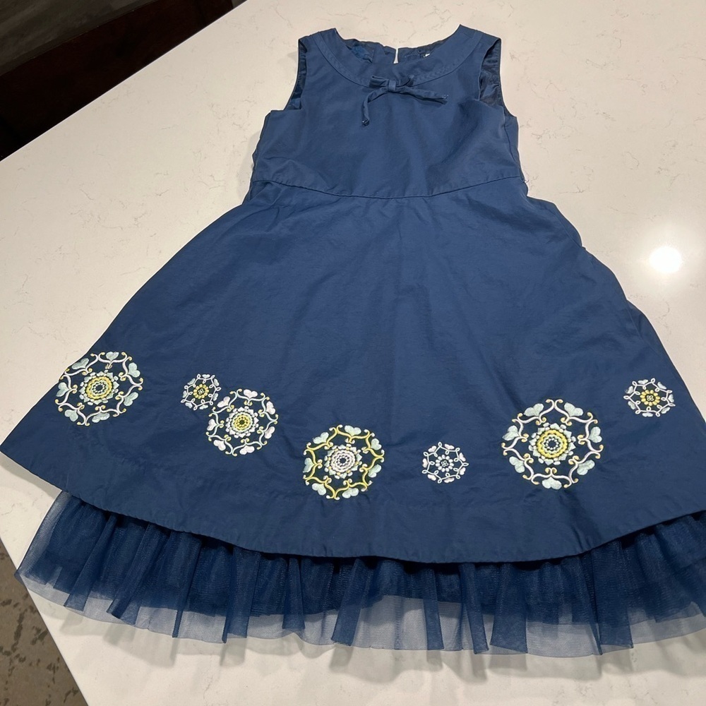 Janie and Jack 10 JJ Gift Cap Dress Kids Sz 4